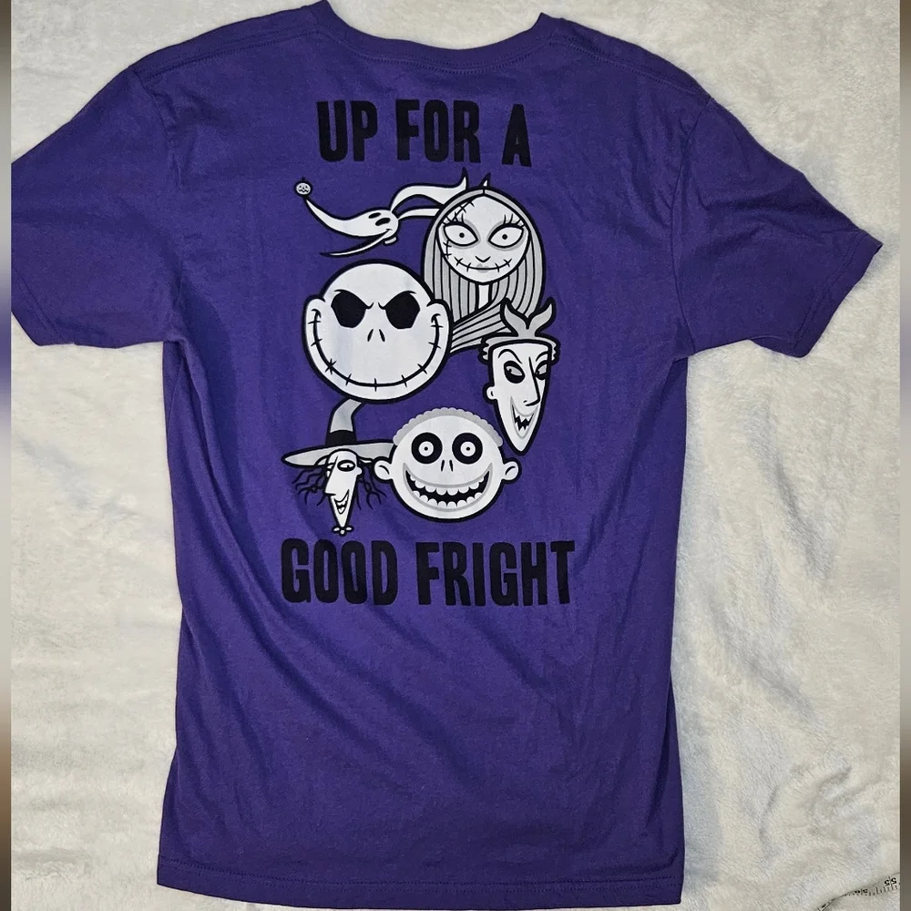 Disney The Nightmare Before Christmas "Up For A Good Fright" Graphic Tee - Picture 2 of 7